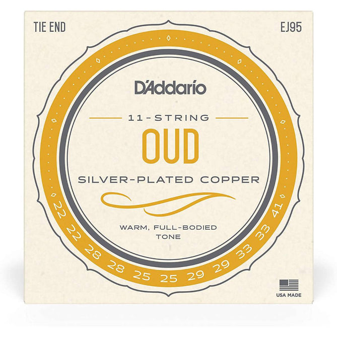 D'Addario EJ95 Silver-Plated Copper 11-String Oud Strings-Mai Nguyên Music
