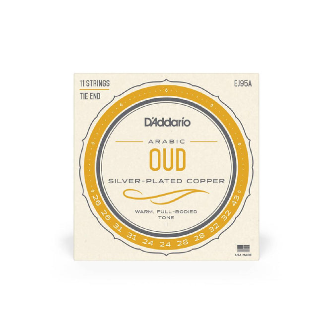 D'Addario EJ95A Silver-Plated Copper 11-String Oud Strings for Arabic Tuning-Mai Nguyên Music