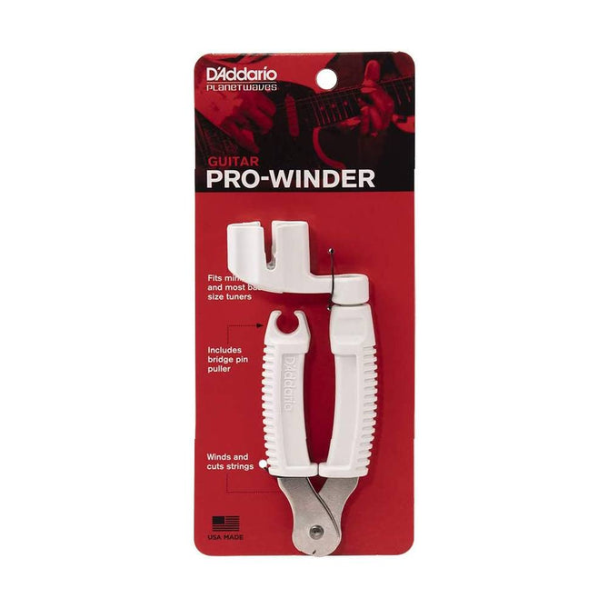 D'Addario Planet Waves DP0002 Guitar Pro-Winder String Winder and Cutter, White-Mai Nguyên Music