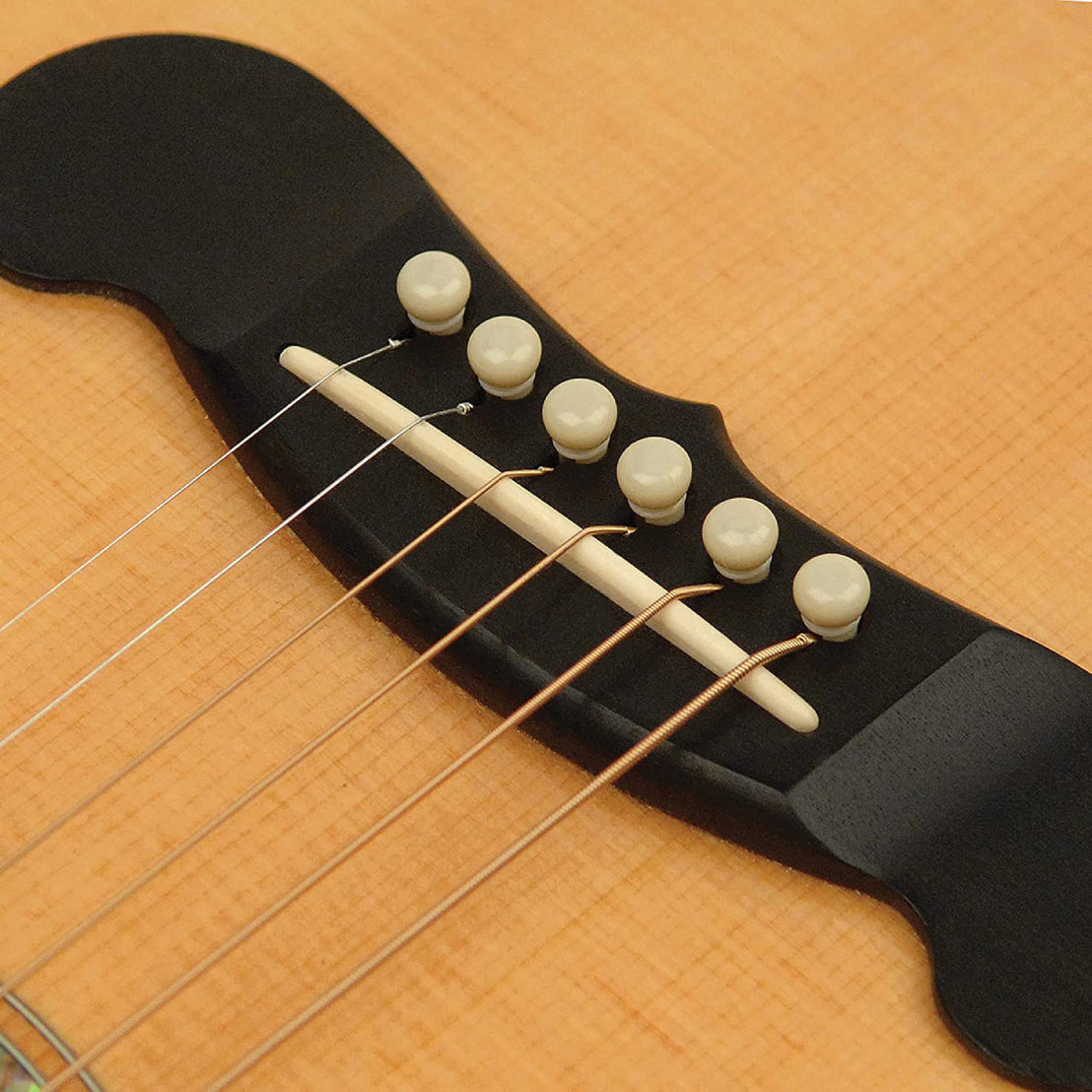 D'Addario PWPS11 Molded Bridge Pins with End Pin, Set of 7, Ivory-Mai Nguyên Music