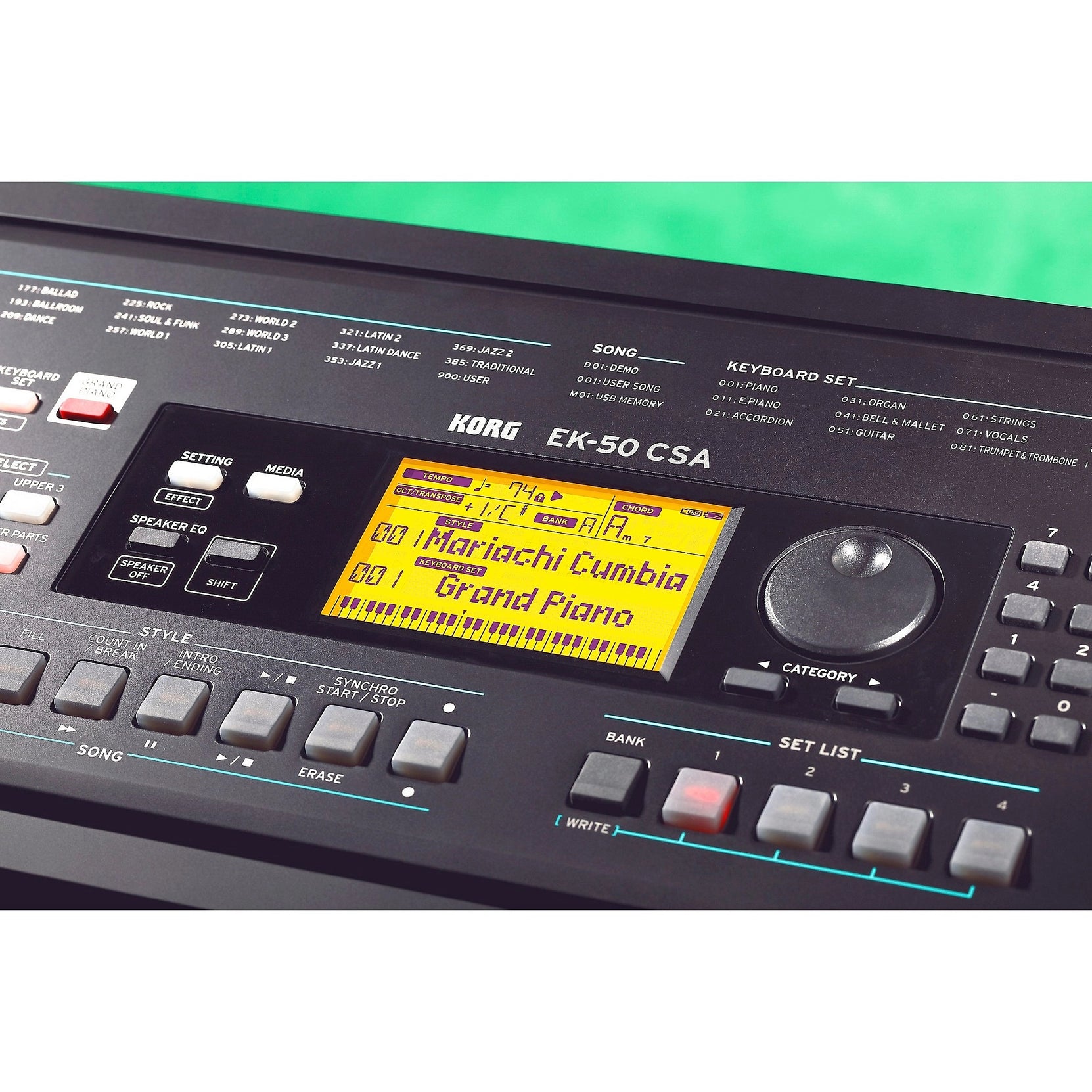 Đàn Entertainer Keyboard Korg EK-50 CSA 61-Phím-Mai Nguyên Music