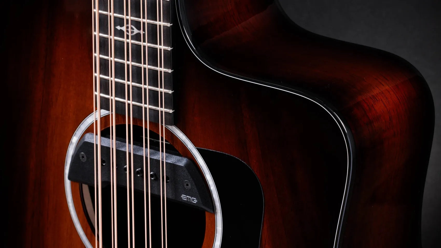 Đàn Guitar Acoustic 10-dây Taylor 260ce-K DLX Bajo Quinto - Shaded Edgeburst-Mai Nguyên Music