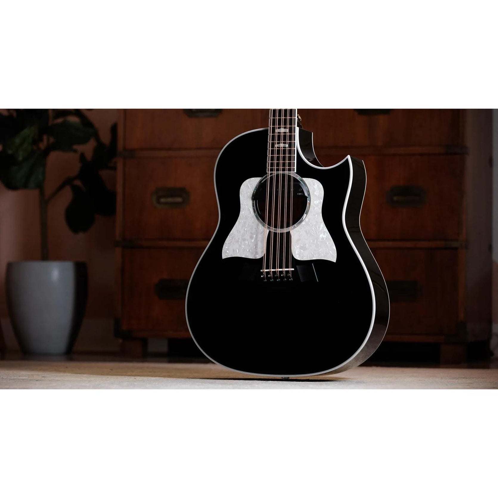 Đàn Guitar Acoustic 10-dây Taylor 657ce Bajo Quinto - Black-Mai Nguyên Music