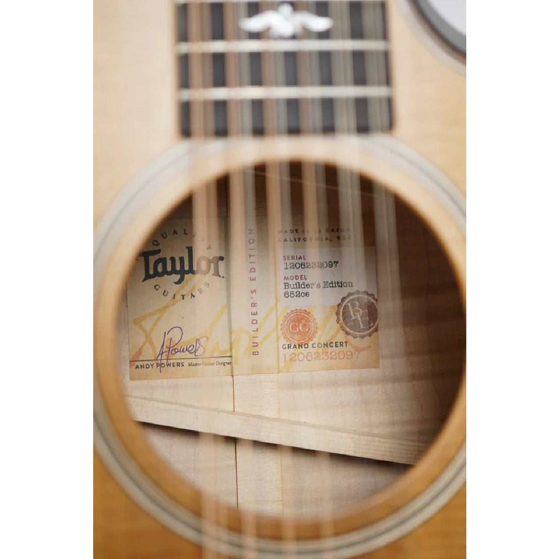 Đàn Guitar Acoustic 12-dây Taylor Builder's Edition 652ce - Wild Honey Burst-Mai Nguyên Music