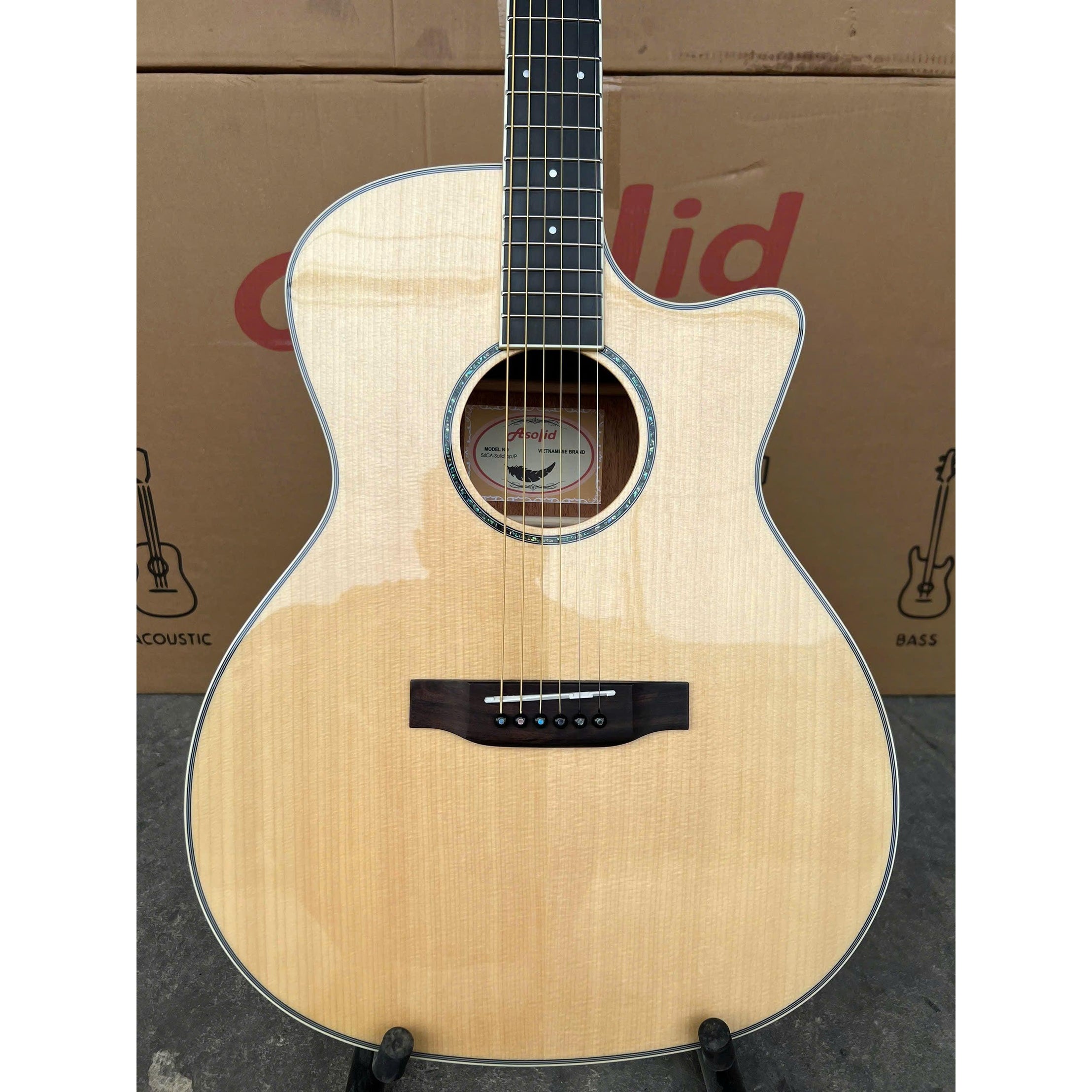 Đàn Guitar Acoustic Asolid 54CA/P Natural-Mai Nguyên Music