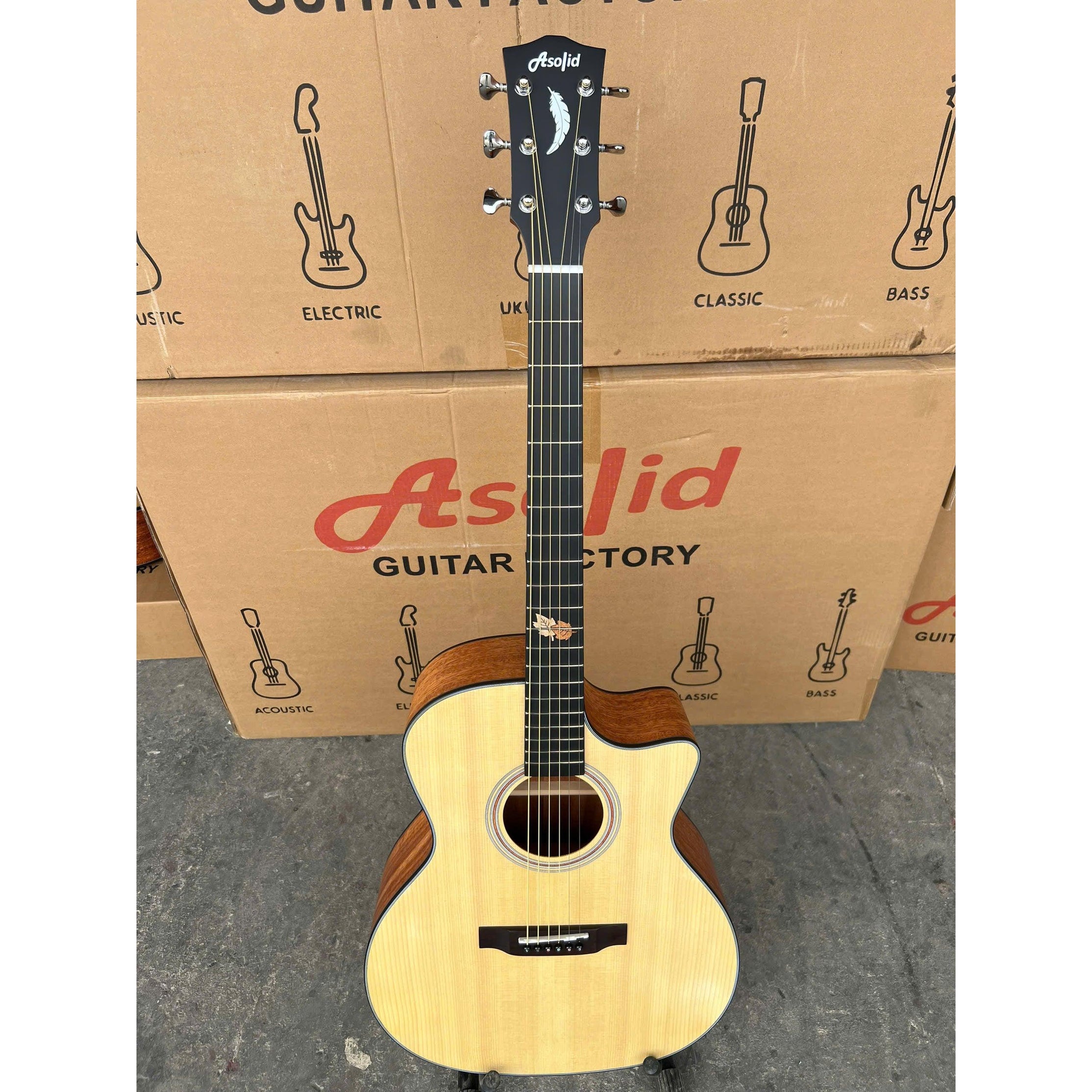 Đàn Guitar Acoustic Asolid 54GA Natural-Mai Nguyên Music