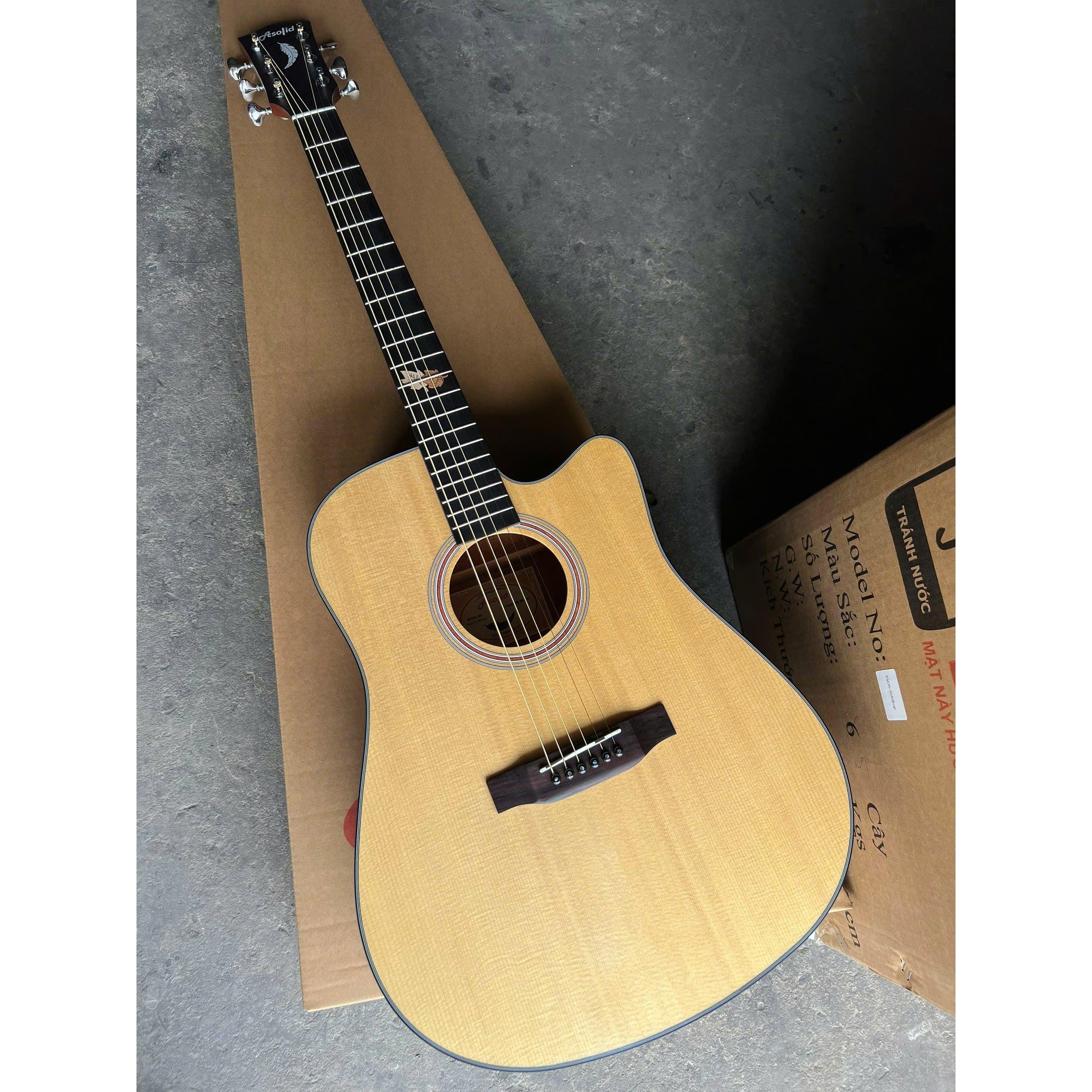 Đàn Guitar Acoustic Asolid 54GD Natural-Mai Nguyên Music