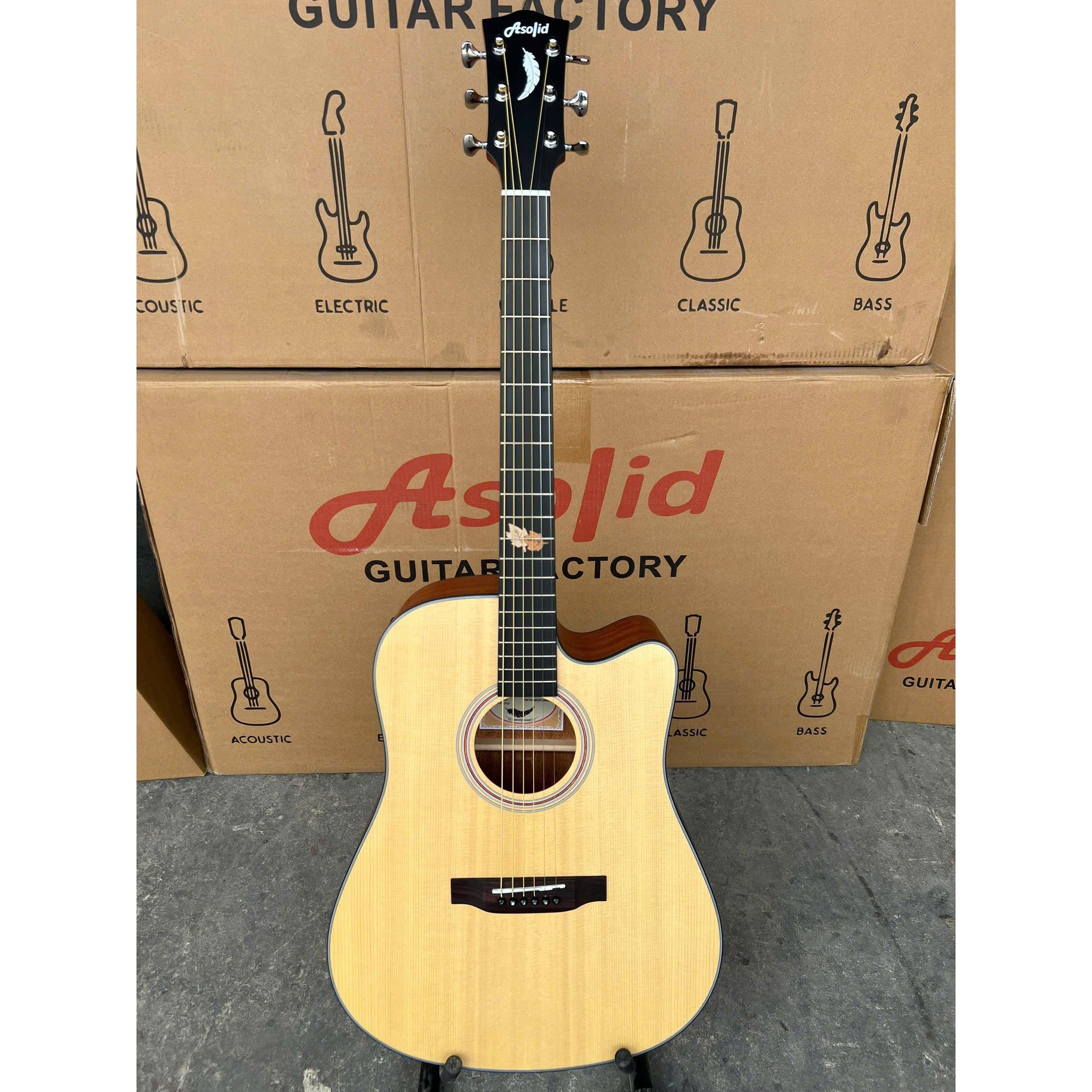 Đàn Guitar Acoustic Asolid 54GD Natural-Mai Nguyên Music