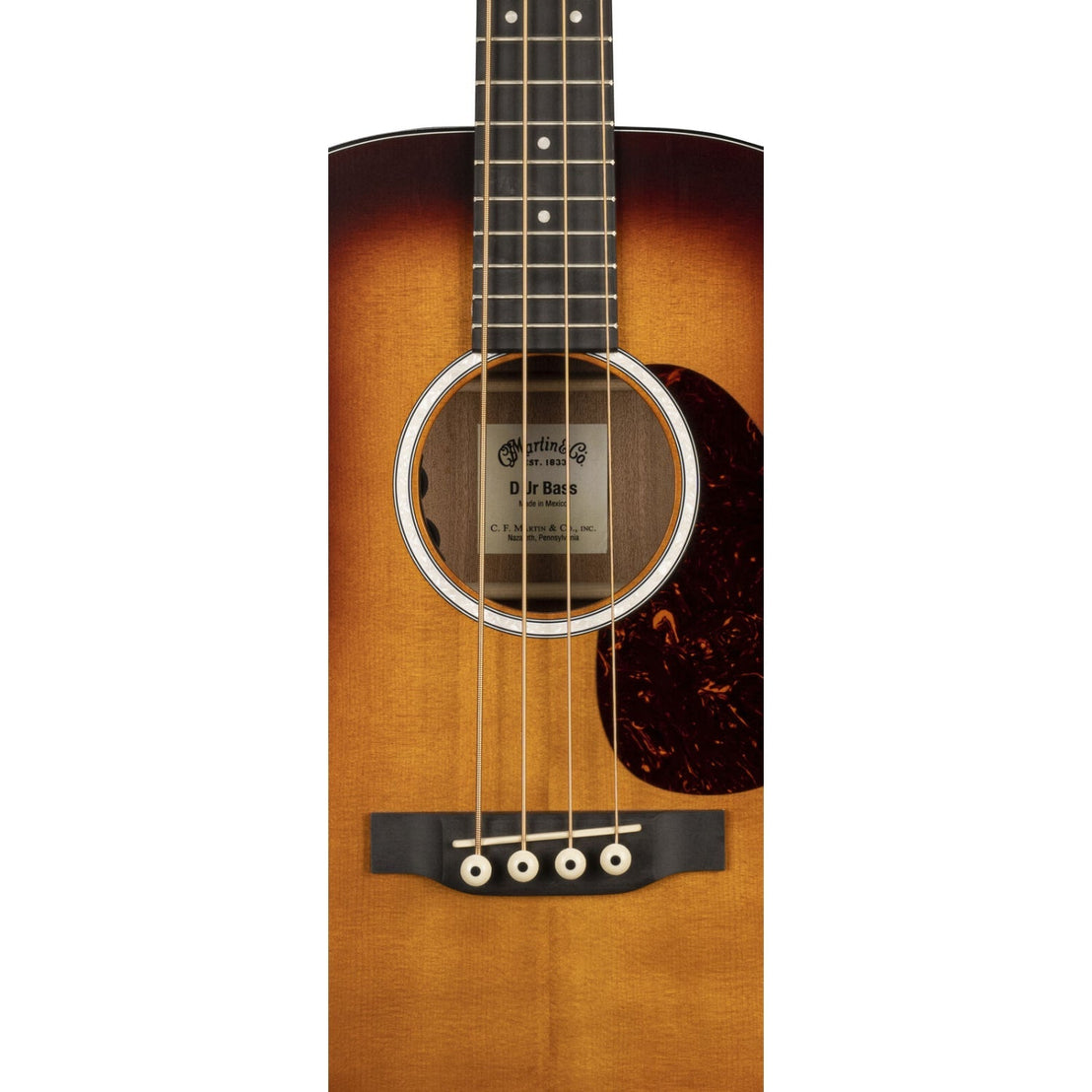 Đàn Guitar Acoustic Bass Martin DJr-10E Bass Burst w/Bag-Mai Nguyên Music