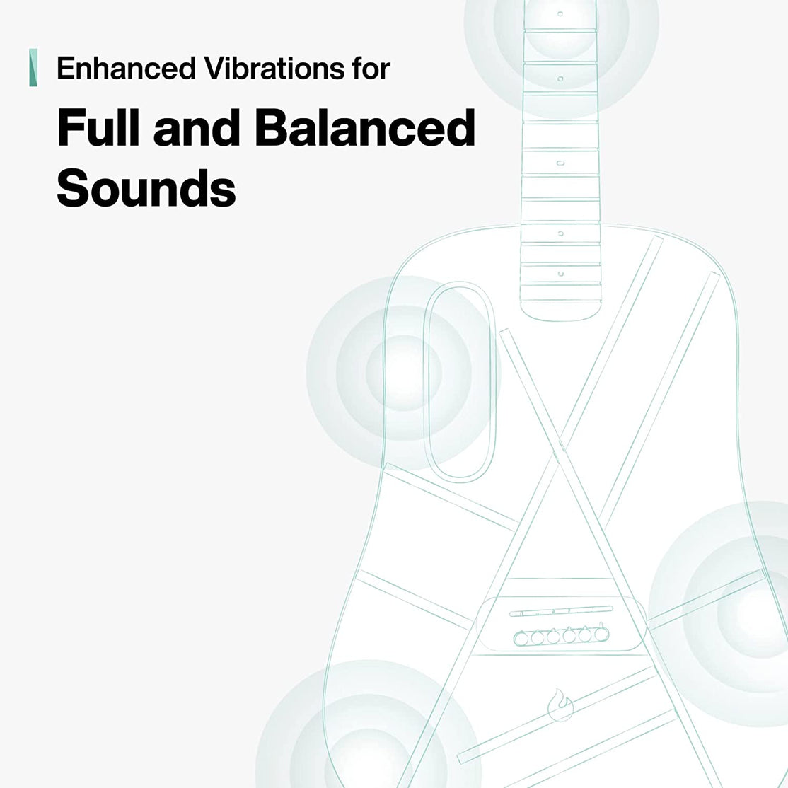 Đàn Guitar Acoustic BLUE LAVA Touch Size 36", Aqua/Mint Green-Mai Nguyên Music