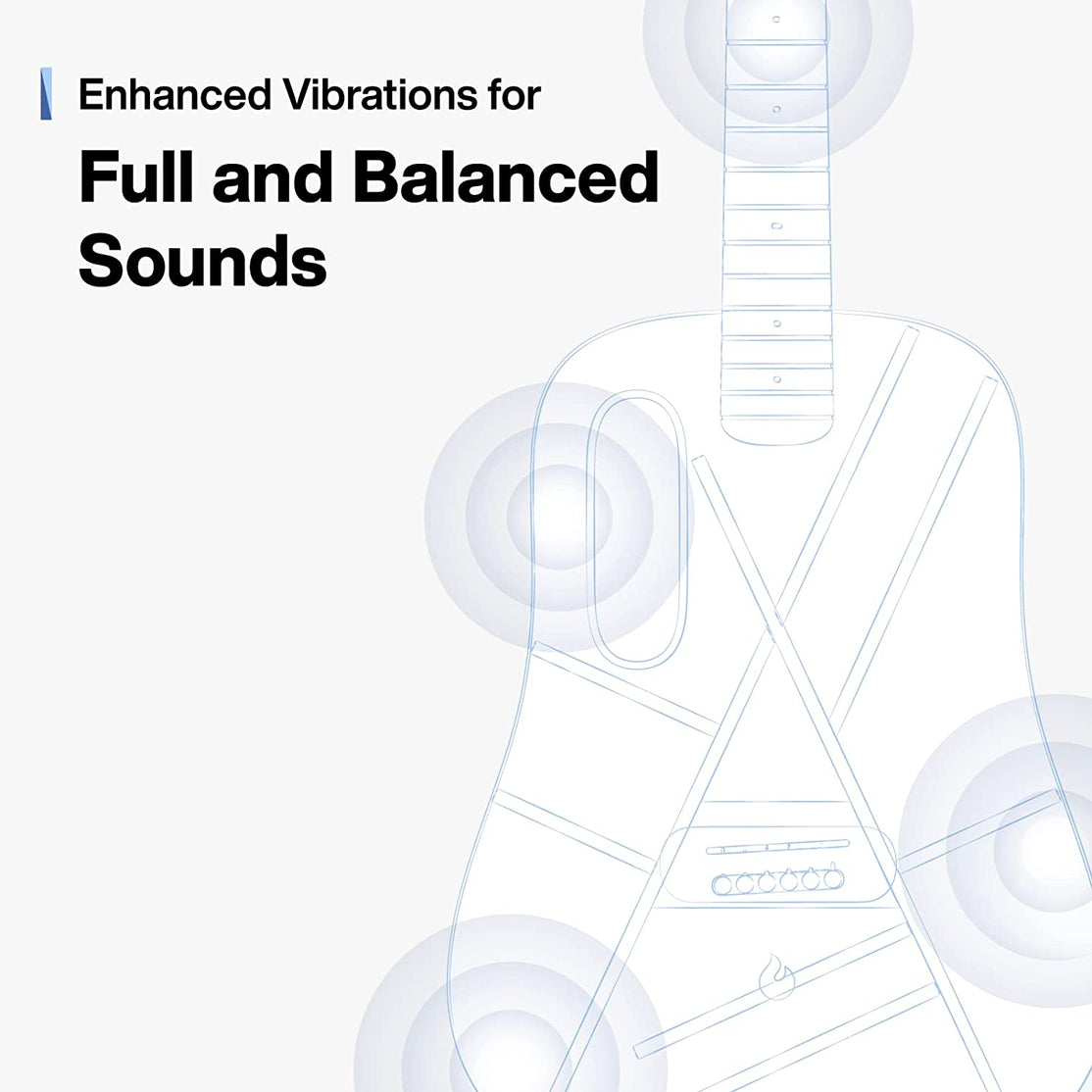 Đàn Guitar Acoustic BLUE LAVA Touch Size 36", Ice/Ocean Blue-Mai Nguyên Music