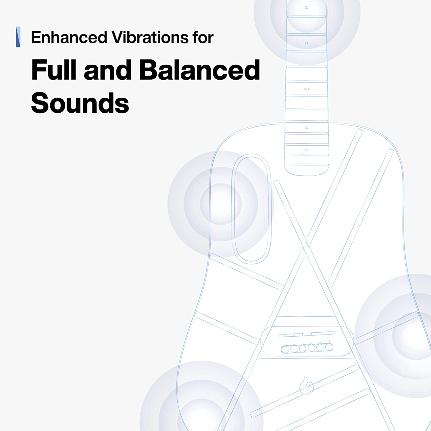 Đàn Guitar Acoustic BLUE LAVA Touch Size 36", Ice/Ocean Blue-Mai Nguyên Music