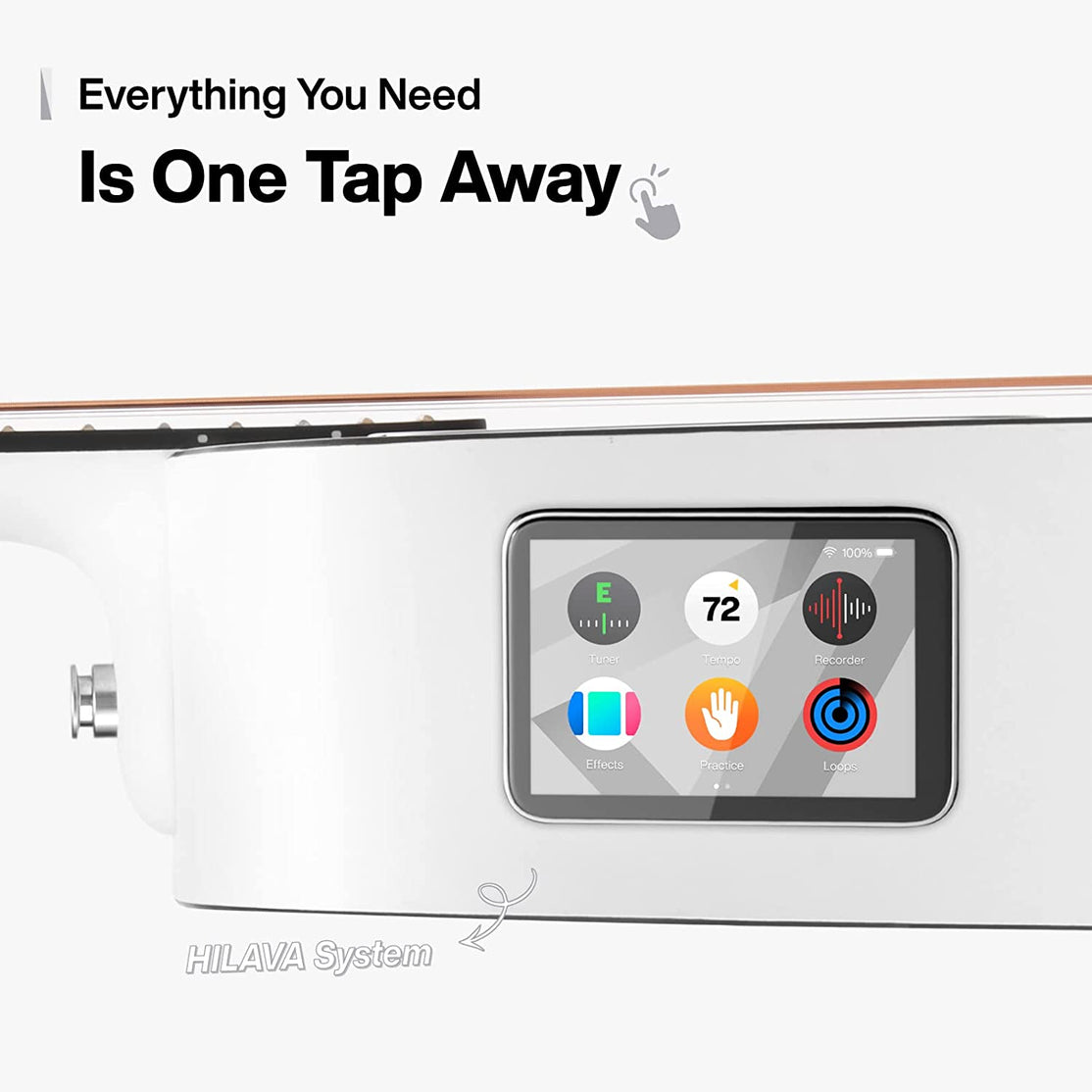 Đàn Guitar Acoustic BLUE LAVA Touch Size 36", Sail White-Mai Nguyên Music