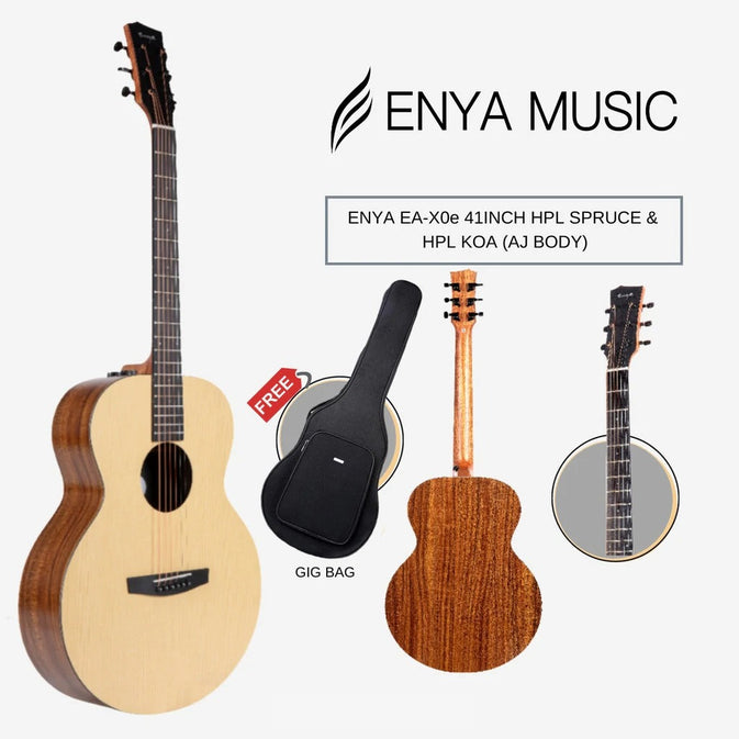Đàn Guitar Acoustic Enya EA-X0 EQ - Size 41"-Mai Nguyên Music