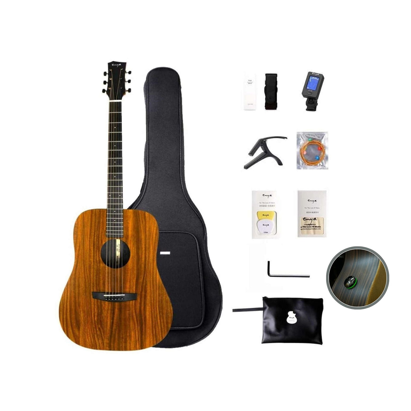 Đàn Guitar Acoustic Enya ED-X1 SP1 AcousticPlus-Mai Nguyên Music
