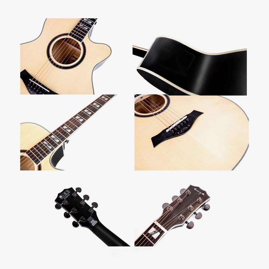 Đàn Guitar Acoustic Enya EF-18 EQ - Size 41"-Mai Nguyên Music