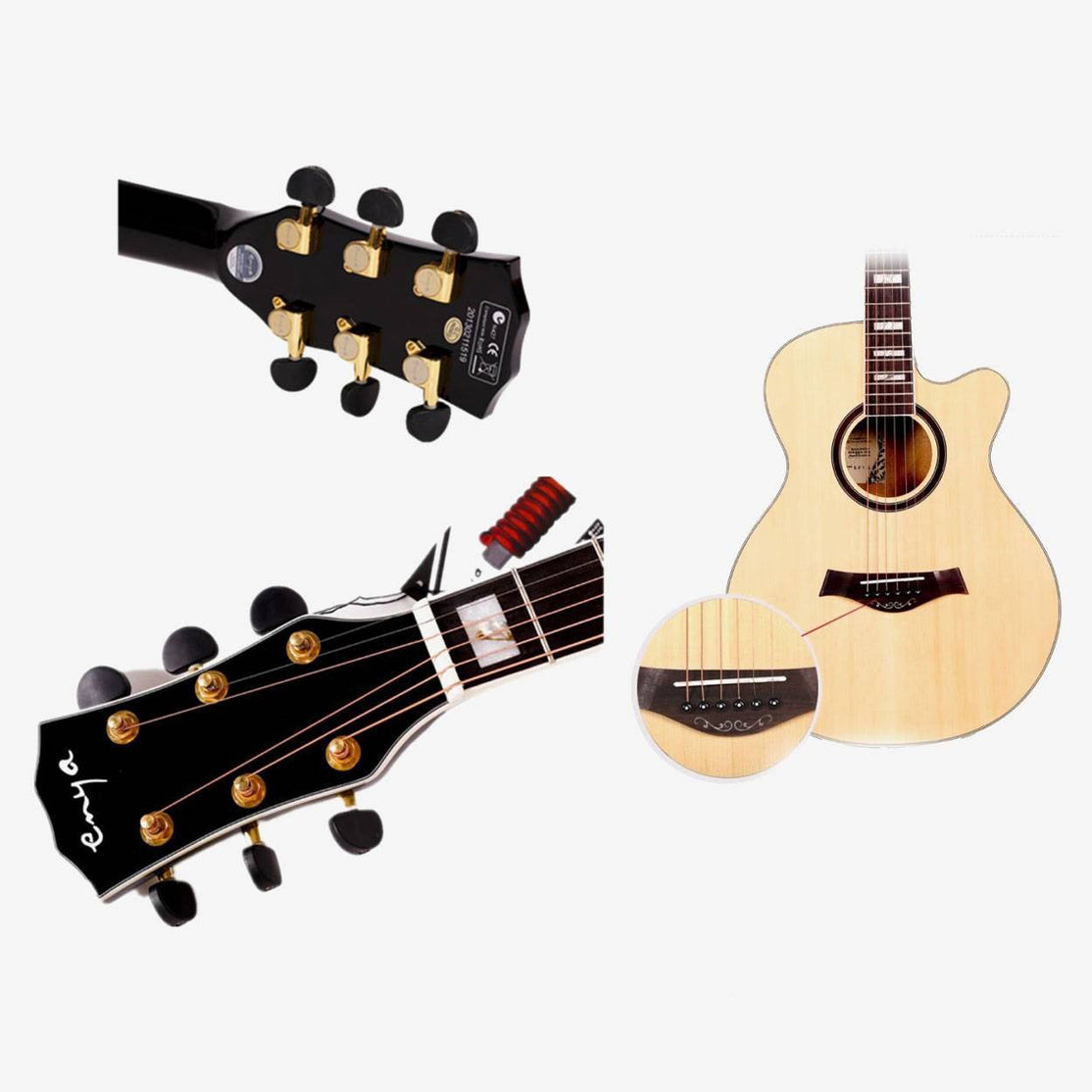 Đàn Guitar Acoustic Enya EF-18 EQ - Size 41"-Mai Nguyên Music
