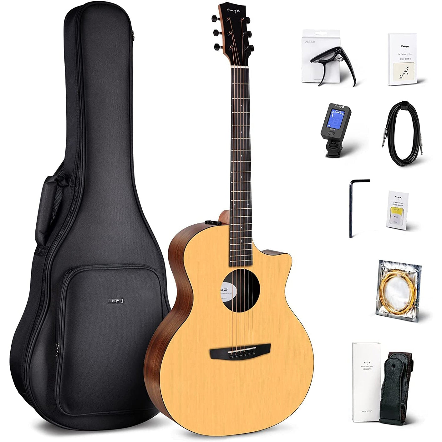 Đàn Guitar Acoustic Enya EGA-X0 EQ - Size 41"-Mai Nguyên Music