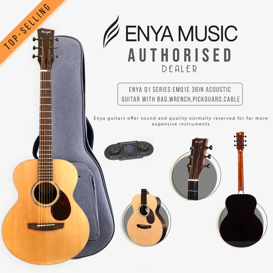 Đàn Guitar Acoustic Enya EM-Q1 EQ AcousticPlus - Size 36"-Mai Nguyên Music