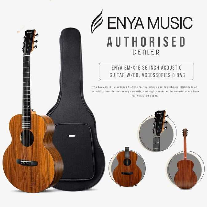 Đàn Guitar Acoustic Enya EM-X1 EQ - Size 36"-Mai Nguyên Music
