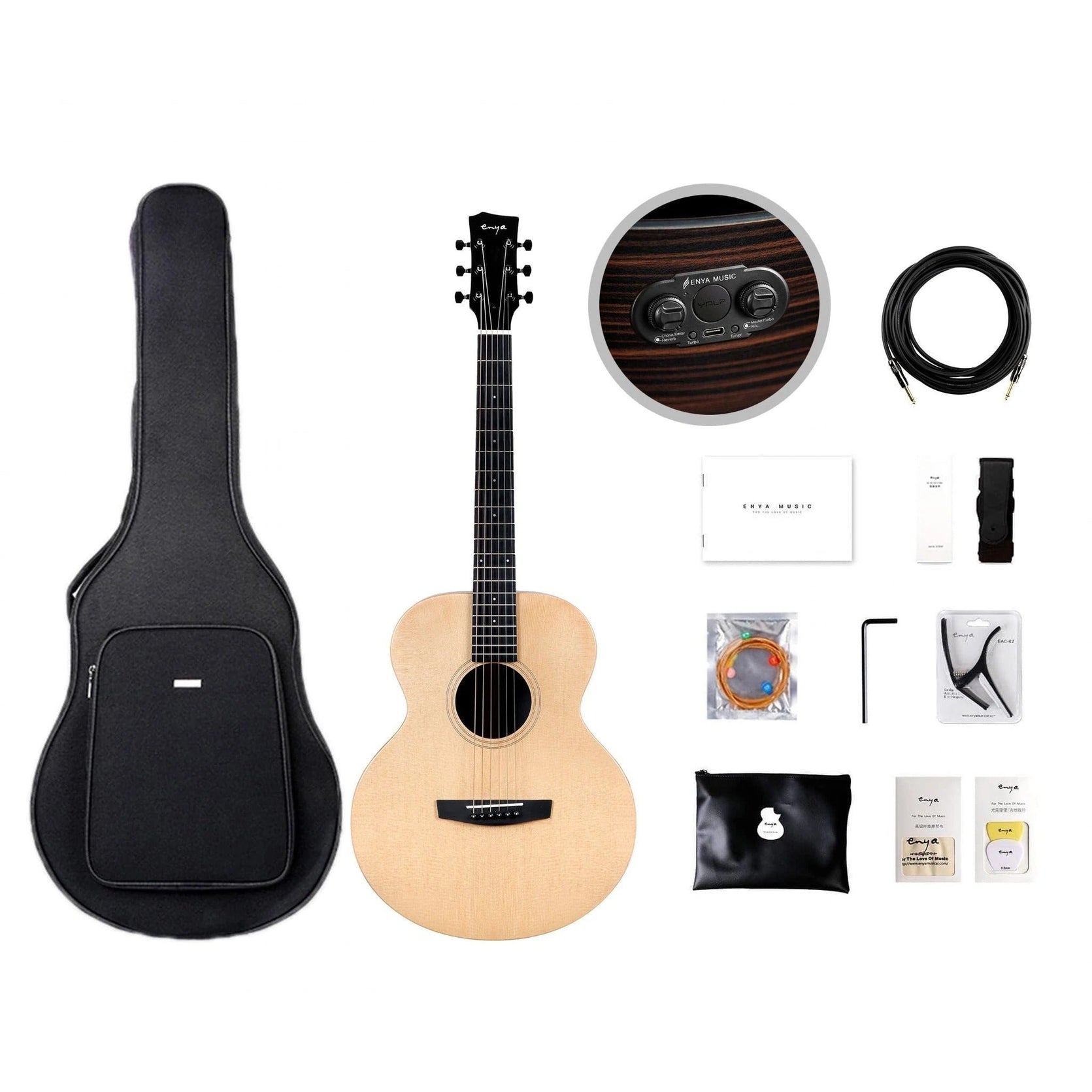 Đàn Guitar Acoustic Enya EM-X1 Pro EQ AcousticPlus - Size 36"-Mai Nguyên Music