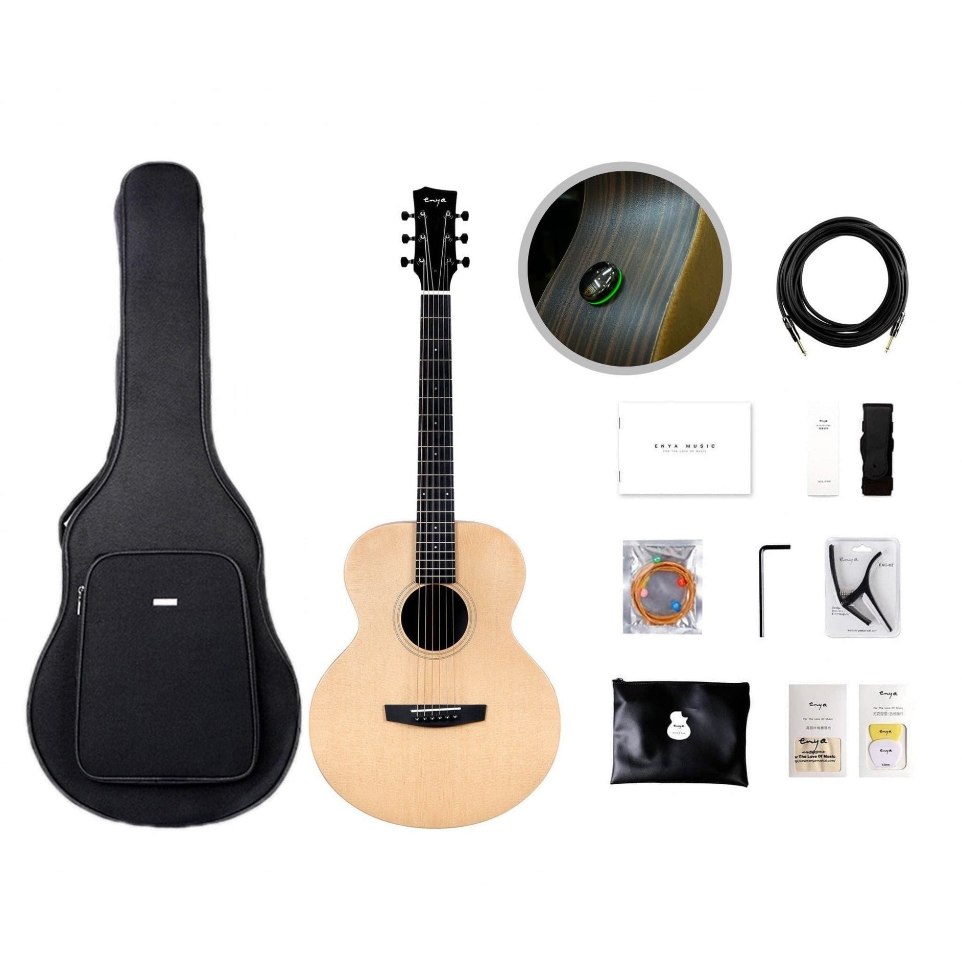 Đàn Guitar Acoustic Enya EM-X1 Pro SP1 AcousticPlus-Mai Nguyên Music