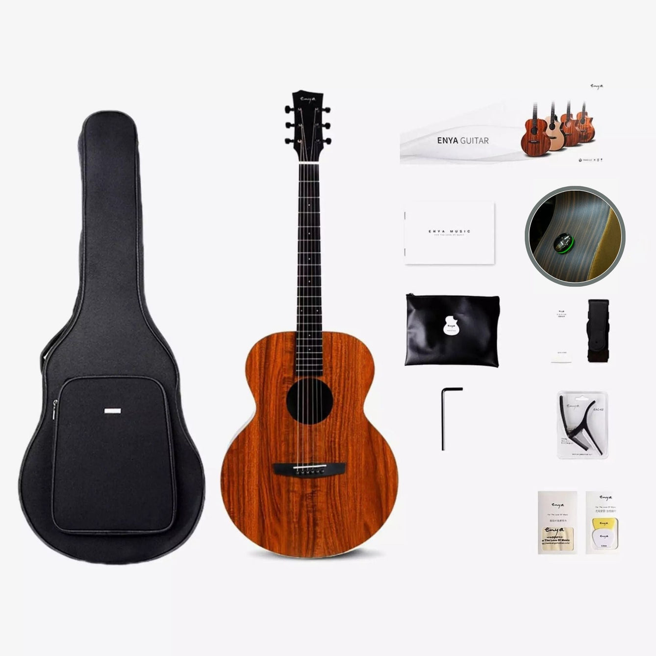 Đàn Guitar Acoustic Enya EM-X1 SP1 AcousticPlus-Mai Nguyên Music