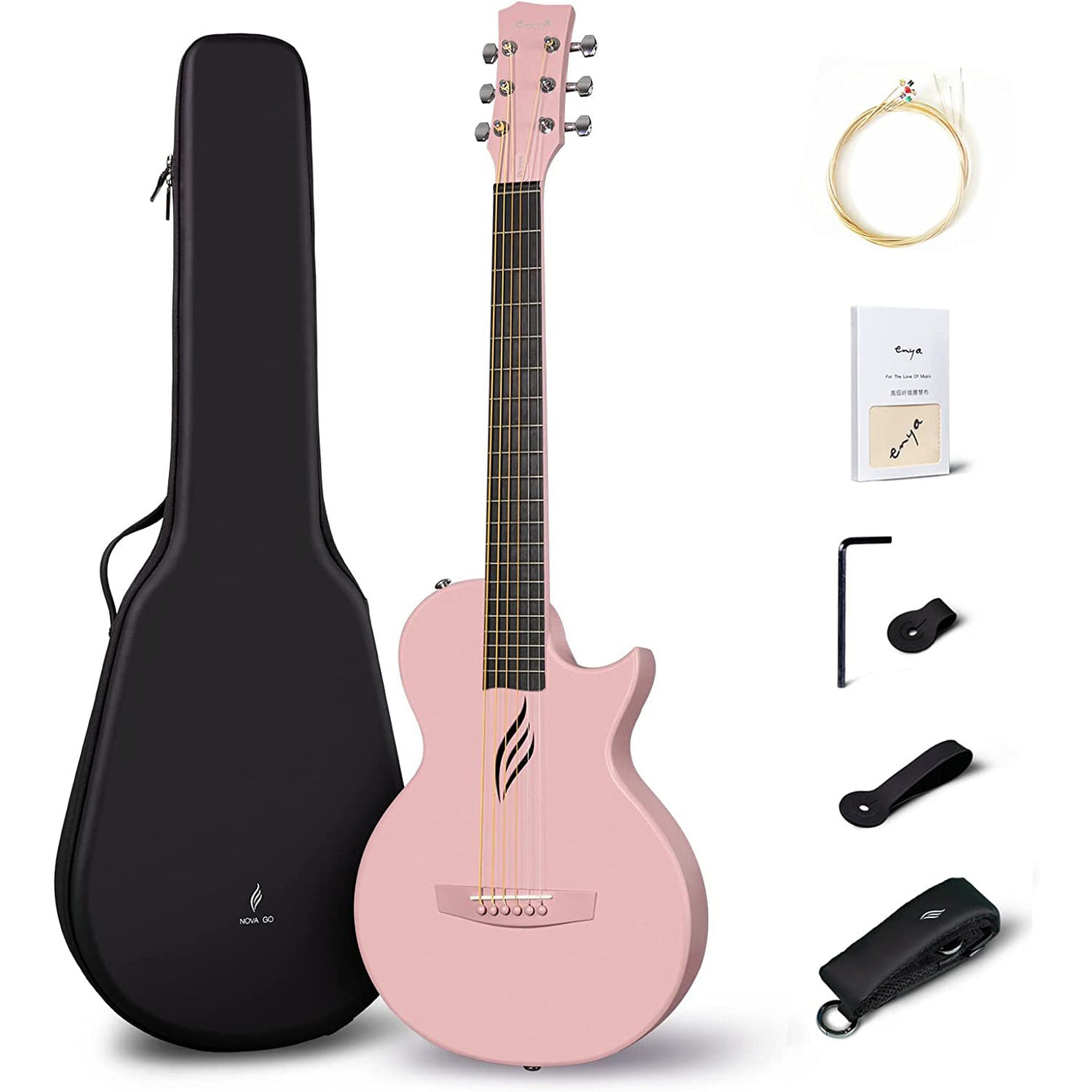 Đàn Guitar Acoustic Enya NOVA GO, Pink-Mai Nguyên Music