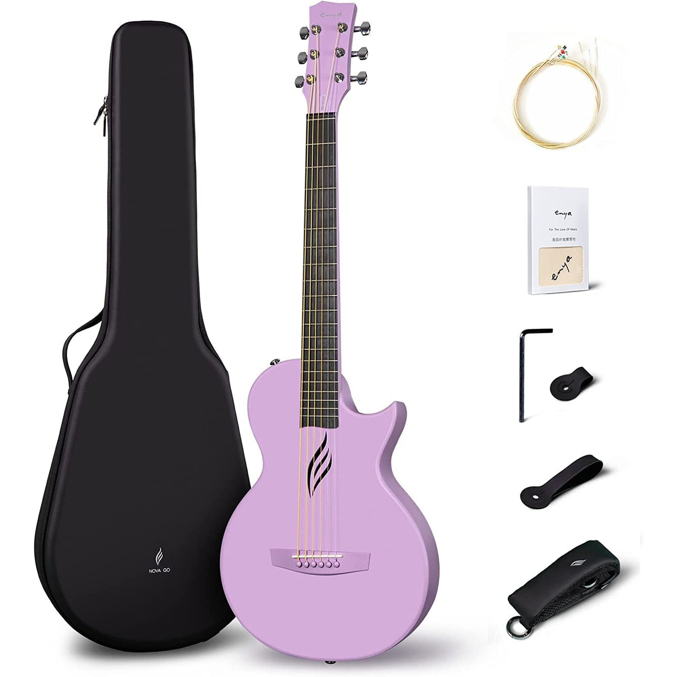 Đàn Guitar Acoustic Enya NOVA GO, Purple-Mai Nguyên Music