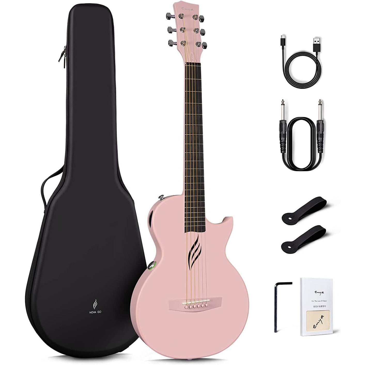 Đàn Guitar Acoustic Enya NOVA GO SP1 AcousticPlus, Pink-Mai Nguyên Music