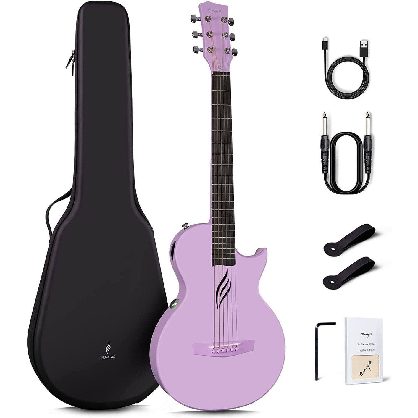 Đàn Guitar Acoustic Enya NOVA GO SP1 AcousticPlus, Purple-Mai Nguyên Music