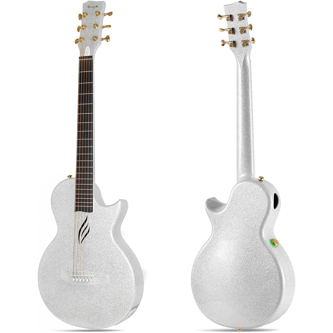 Đàn Guitar Acoustic Enya NOVA GO SP1 AcousticPlus, Sparkling Silver-Mai Nguyên Music