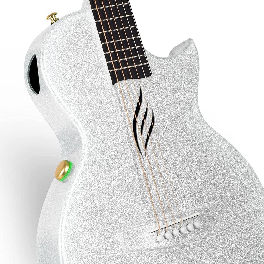 Đàn Guitar Acoustic Enya NOVA GO SP1 AcousticPlus, Sparkling Silver-Mai Nguyên Music