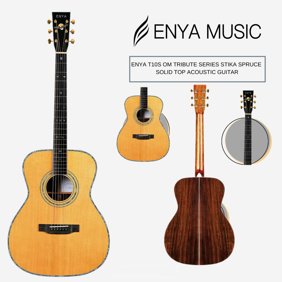 Đàn Guitar Acoustic Enya T-10SOM w/Case-Mai Nguyên Music