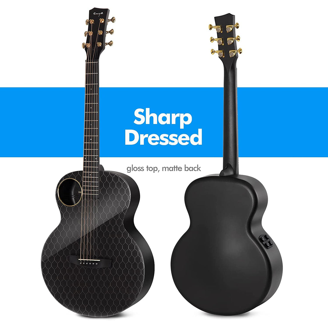 Đàn Guitar Acoustic Enya X4 Pro Mini AcousticPlus - Size 36"-Mai Nguyên Music