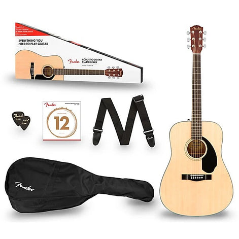 Đàn Guitar Acoustic Fender CD-60S Dreadnought Pack V2, Natural-Mai Nguyên Music