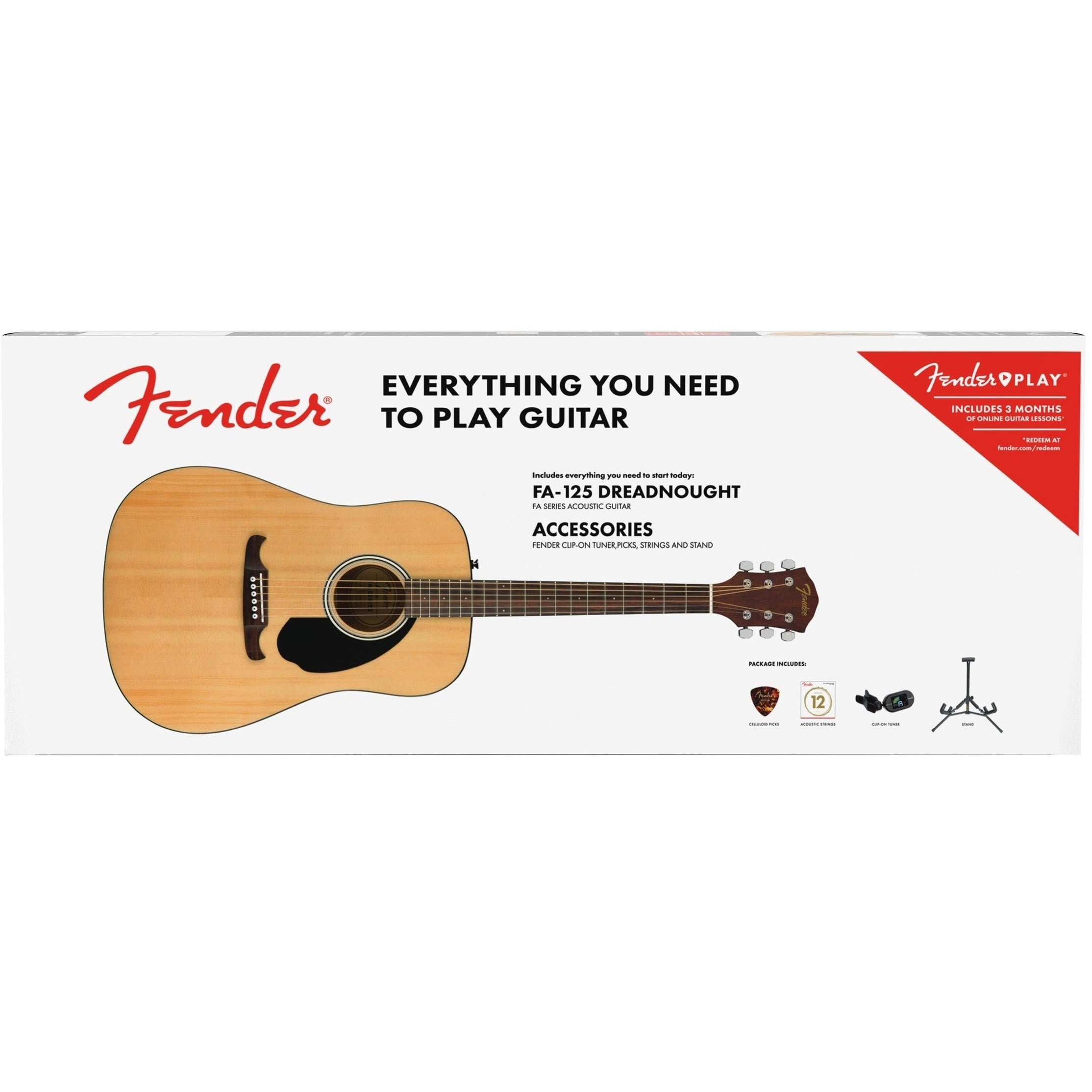 Đàn Guitar Acoustic Fender FA-125 Dreadnought Acoustic Pack-Mai Nguyên Music