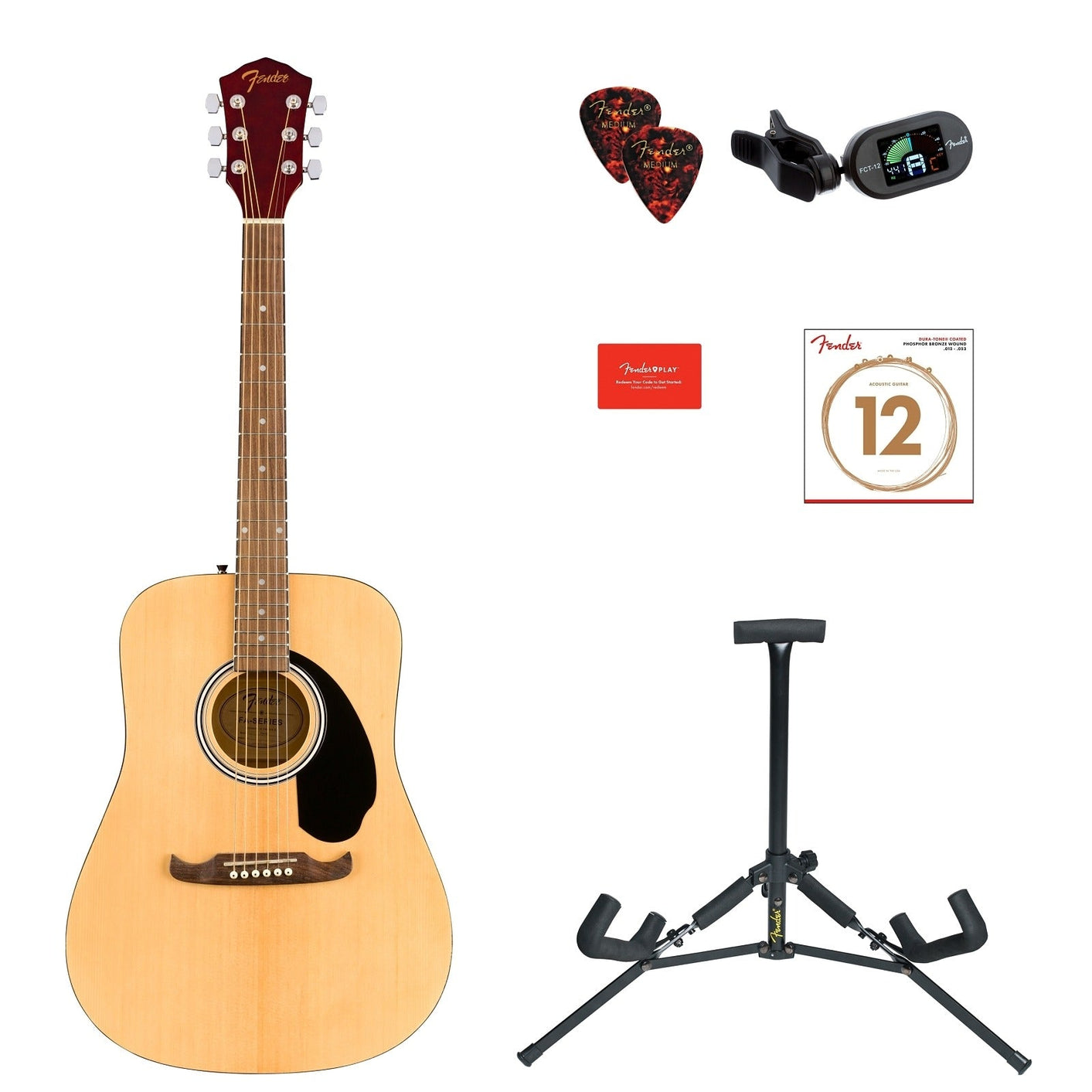 Đàn Guitar Acoustic Fender FA-125 Dreadnought Acoustic Pack-Mai Nguyên Music