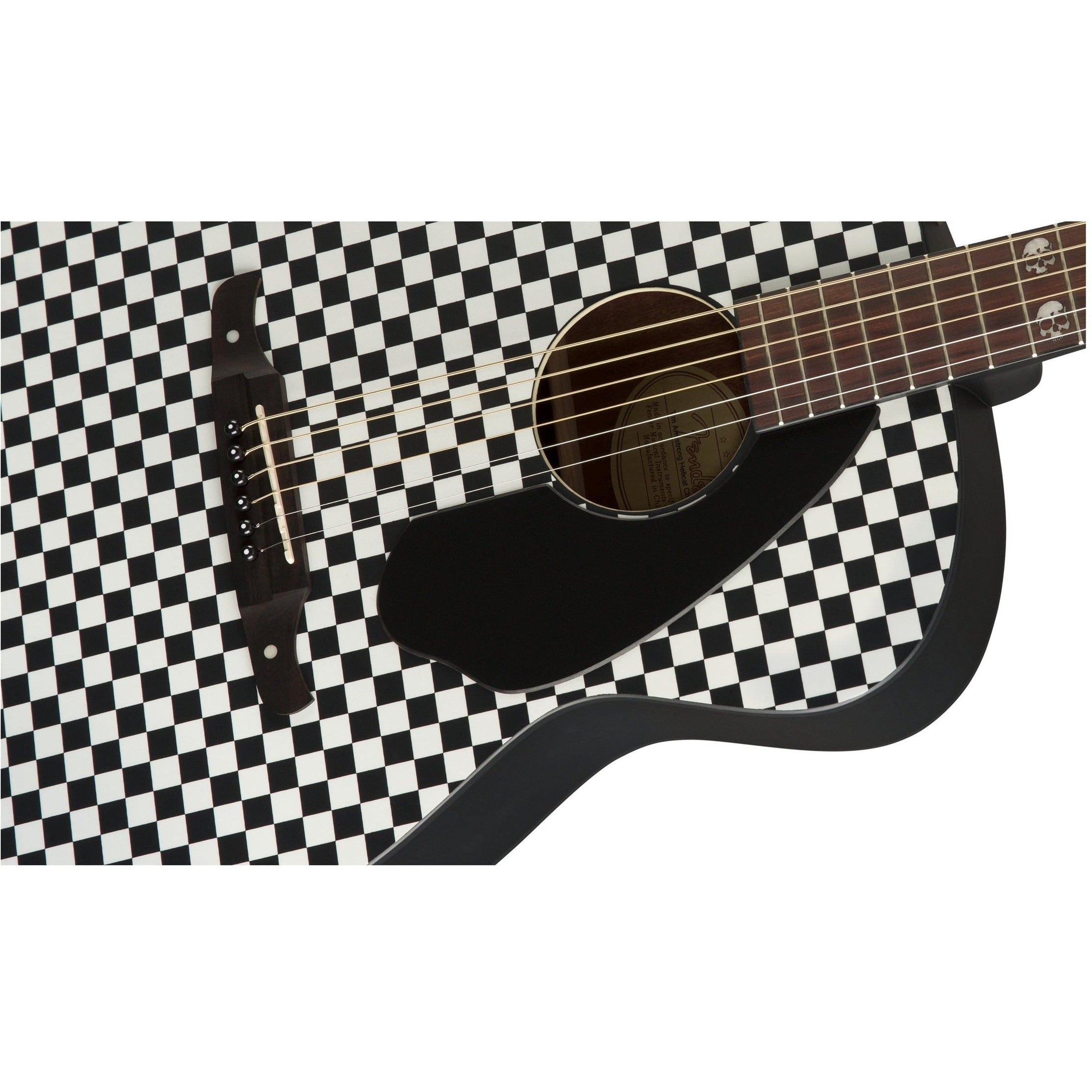 Đàn Guitar Acoustic Fender Tim Armstrong Hellcat Checkerboard-Mai Nguyên Music