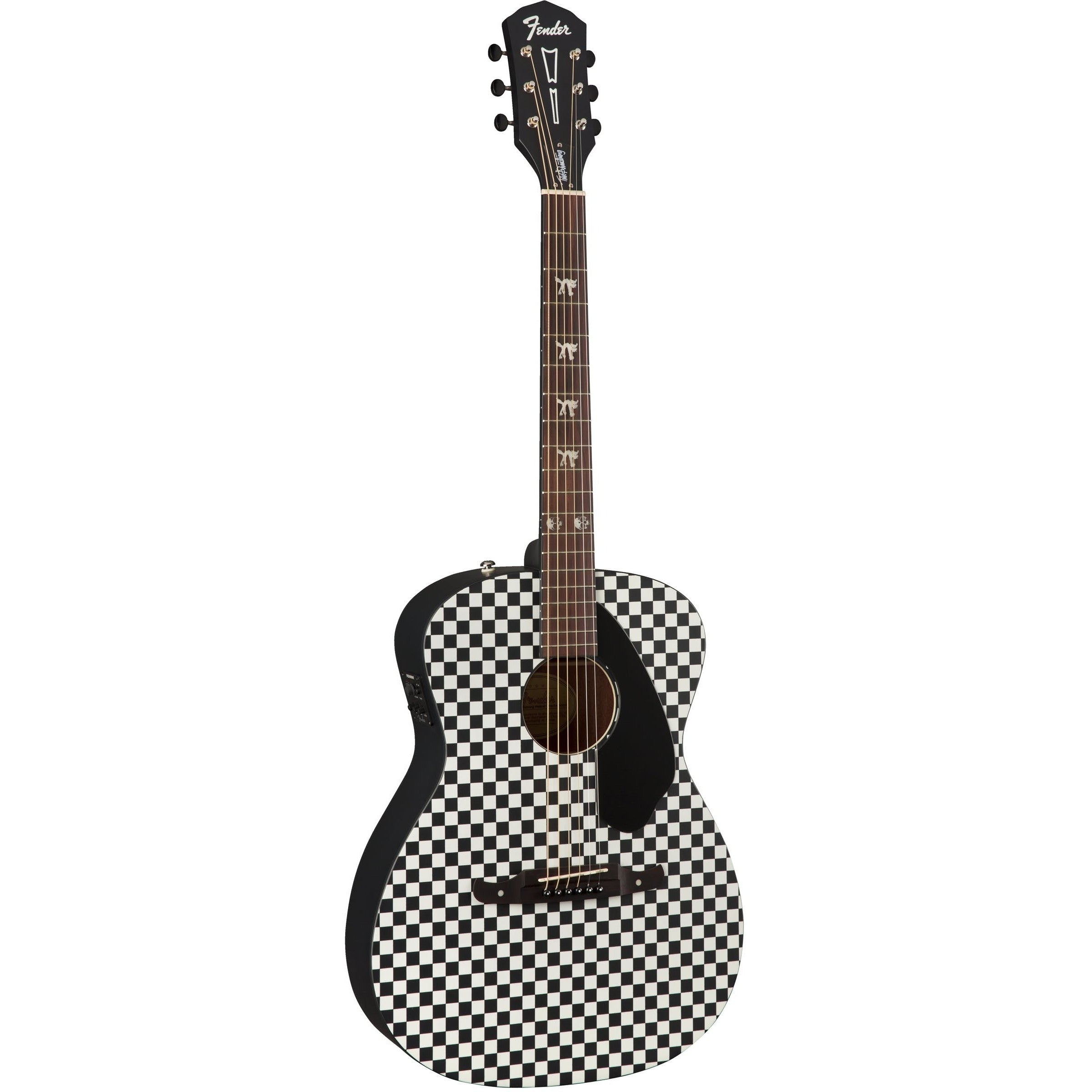 Đàn Guitar Acoustic Fender Tim Armstrong Hellcat Checkerboard-Mai Nguyên Music