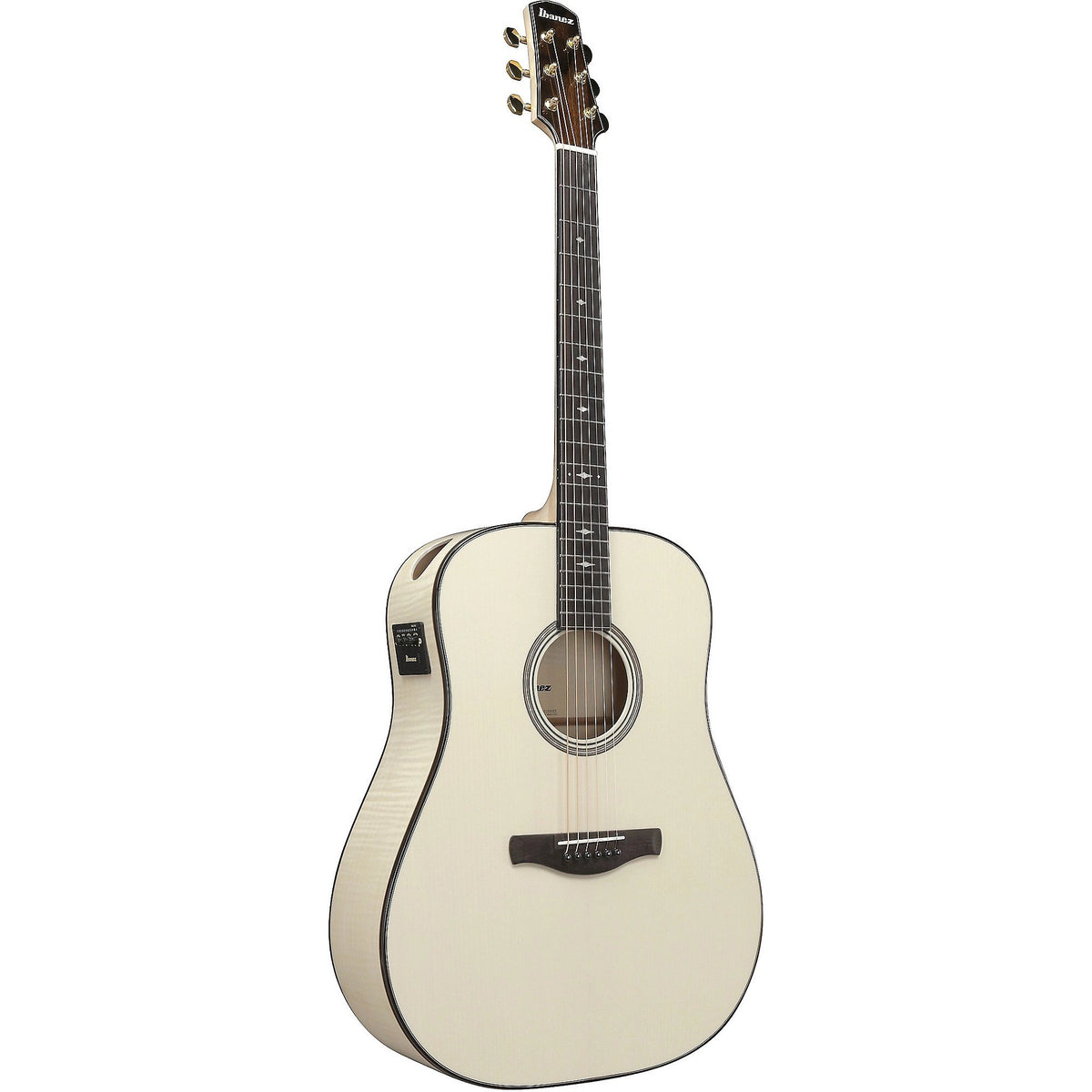Đàn Guitar Acoustic Ibanez AAD371E Advanced Acoustic - Antique White High Gloss-Mai Nguyên Music