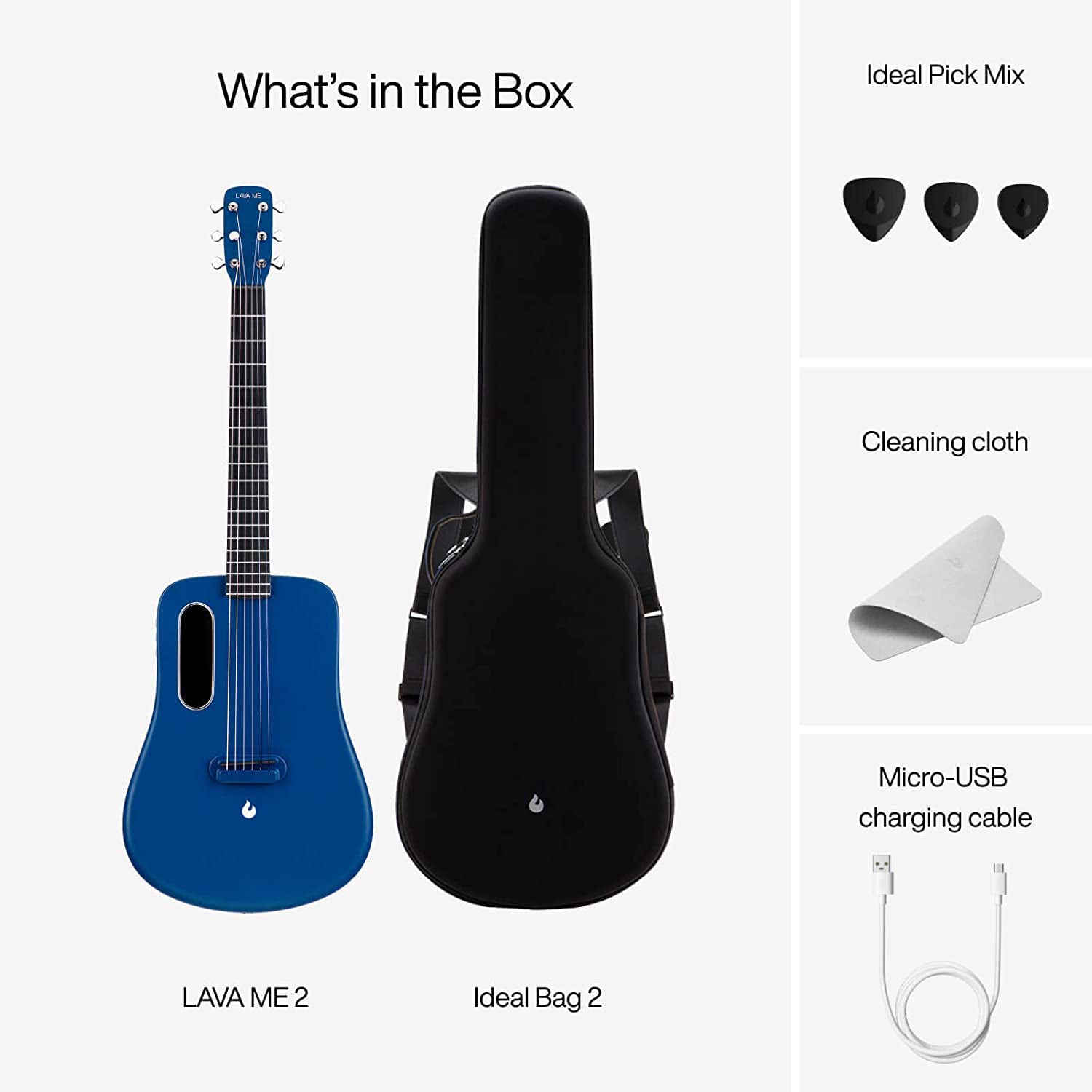 Đàn Guitar Acoustic LAVA ME 2 Size 36 w/Effect, Blue-Mai Nguyên Music