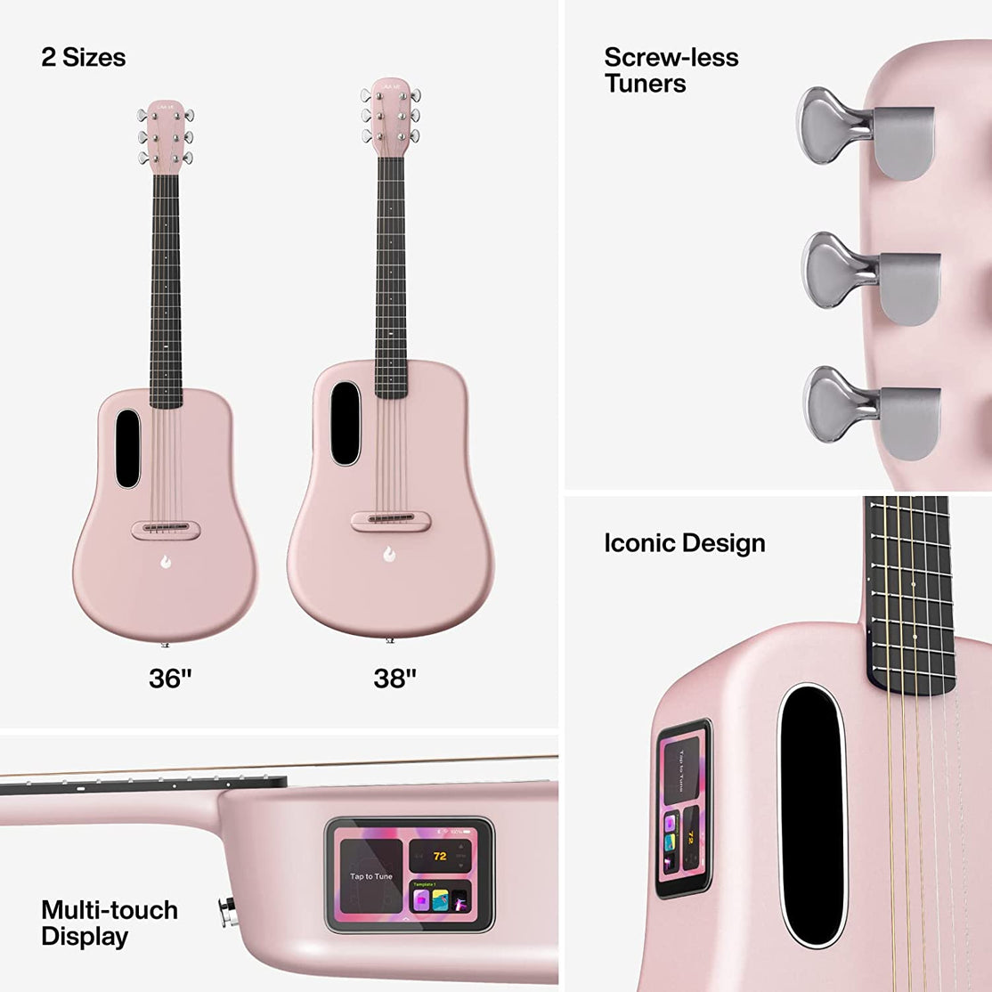 Đàn Guitar Acoustic LAVA ME 3 Size 36", Pink-Mai Nguyên Music