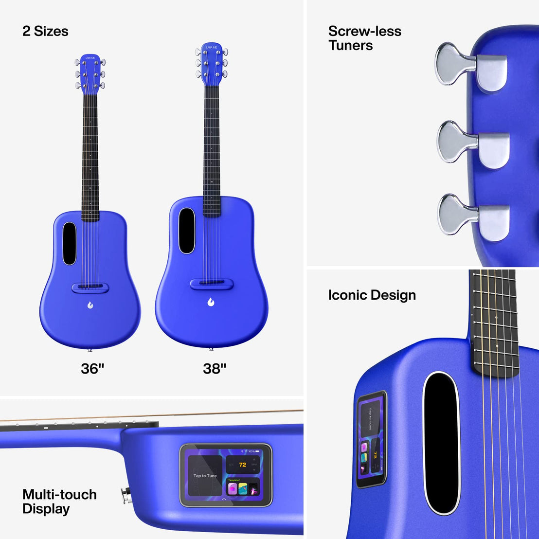 Đàn Guitar Acoustic LAVA ME 3 Size 38", Blue-Mai Nguyên Music