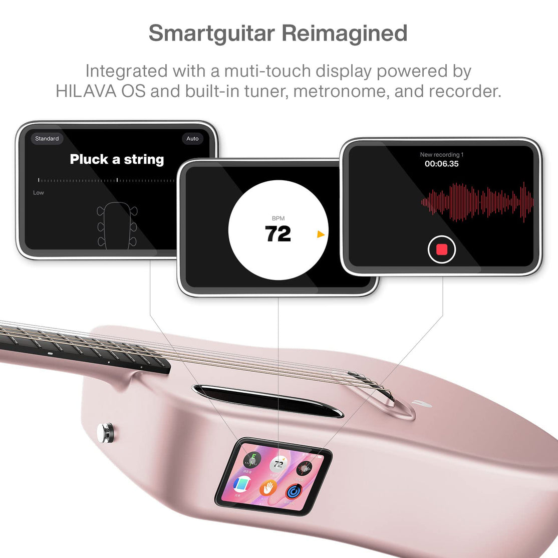 Đàn Guitar Acoustic LAVA ME 3 Size 38", Pink-Mai Nguyên Music