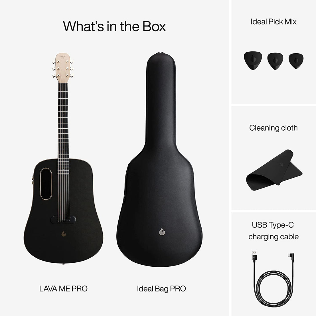 Đàn Guitar Acoustic LAVA ME PRO Size 41" w/Effect, Black Gold-Mai Nguyên Music