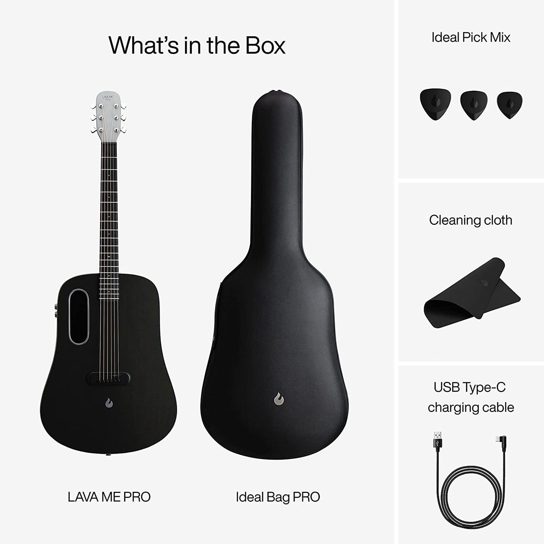 Đàn Guitar Acoustic LAVA ME PRO Size 41" w/Effect, Space Gray-Mai Nguyên Music