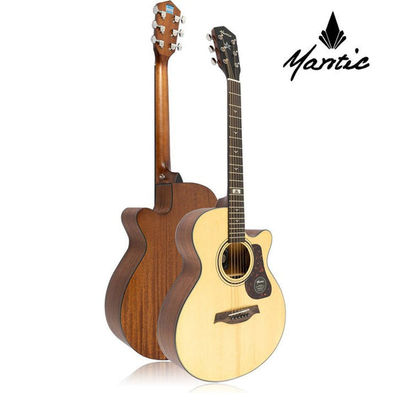 Đàn Guitar Acoustic Mantic GT-10AC-Mai Nguyên Music