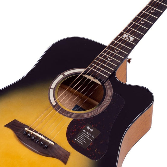 Đàn Guitar Acoustic Mantic GT-1DC-Mai Nguyên Music
