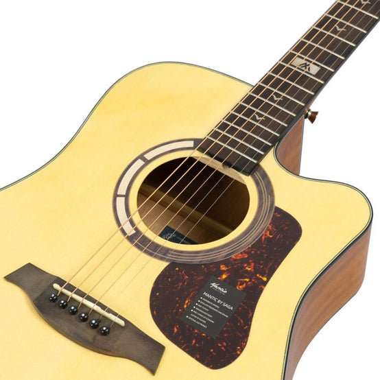 Đàn Guitar Acoustic Mantic GT-1DC-Mai Nguyên Music